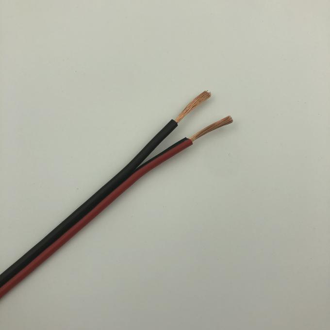 Isolação vermelha e preta do cabo transparente encalhado 16 Calibre de diâmetro de fios do orador do PVC