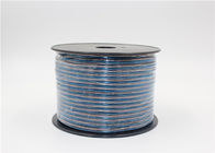 China 24 do comprimento transparente de cobre do cabo 100m 80m 50m do orador Calibre de diâmetro de fios brancos azuis empresa