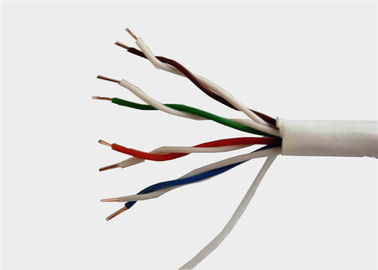 A rede Ethernet do Lan cabografa o preto branco do cabo Cat6 do gato 5 do Pe do Pvc do Cca