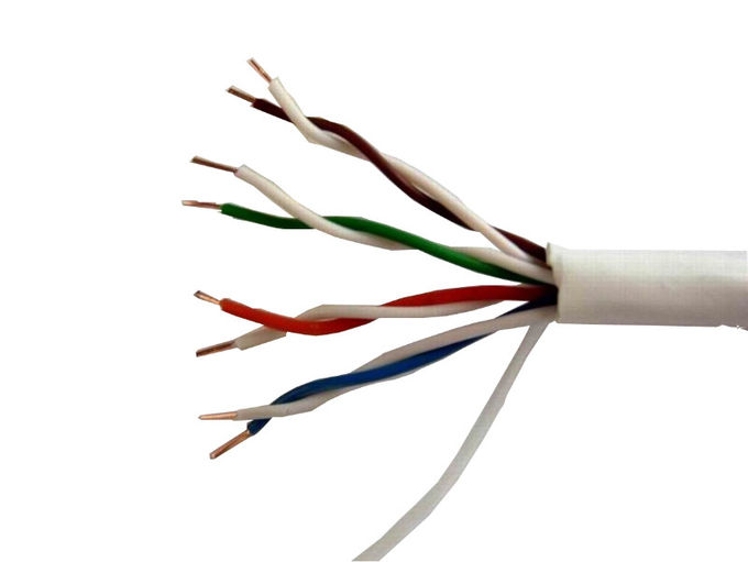 4 pares de rede Ethernet cabografam a isolação do PE de Home Depot do cabo de 23awg Cat6